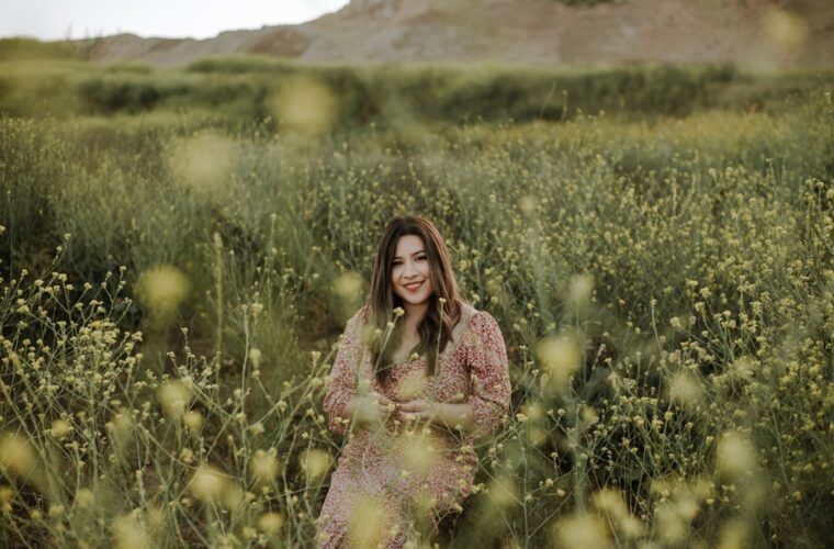 Photo yellow dress