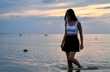 Photo long skirt