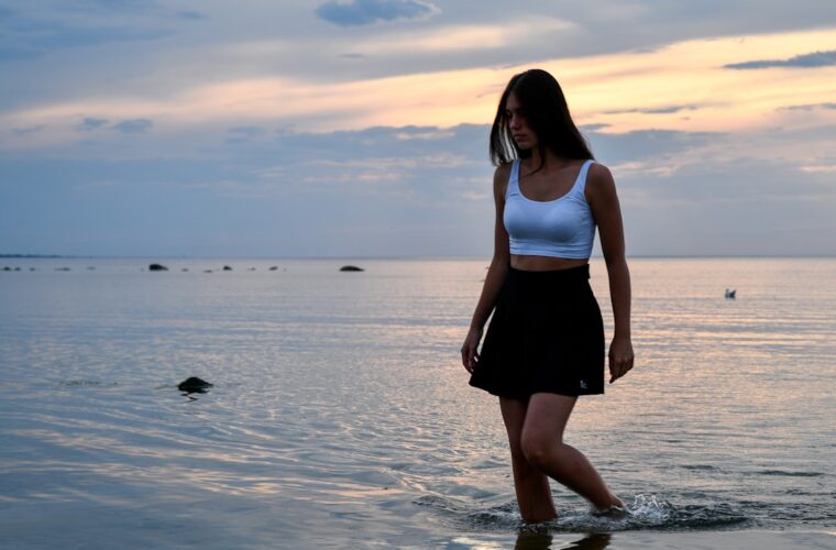 Photo long skirt