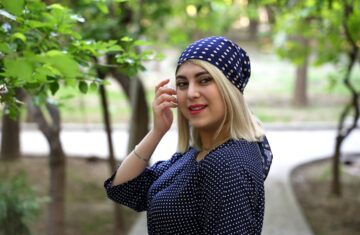 Photo hair scarf