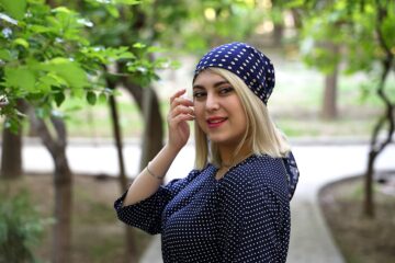 Photo hair scarf